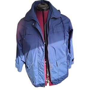 Vtg Pacific Trail Outdoor Wear Women's Jacket‎ Coat Navy Blue Large
